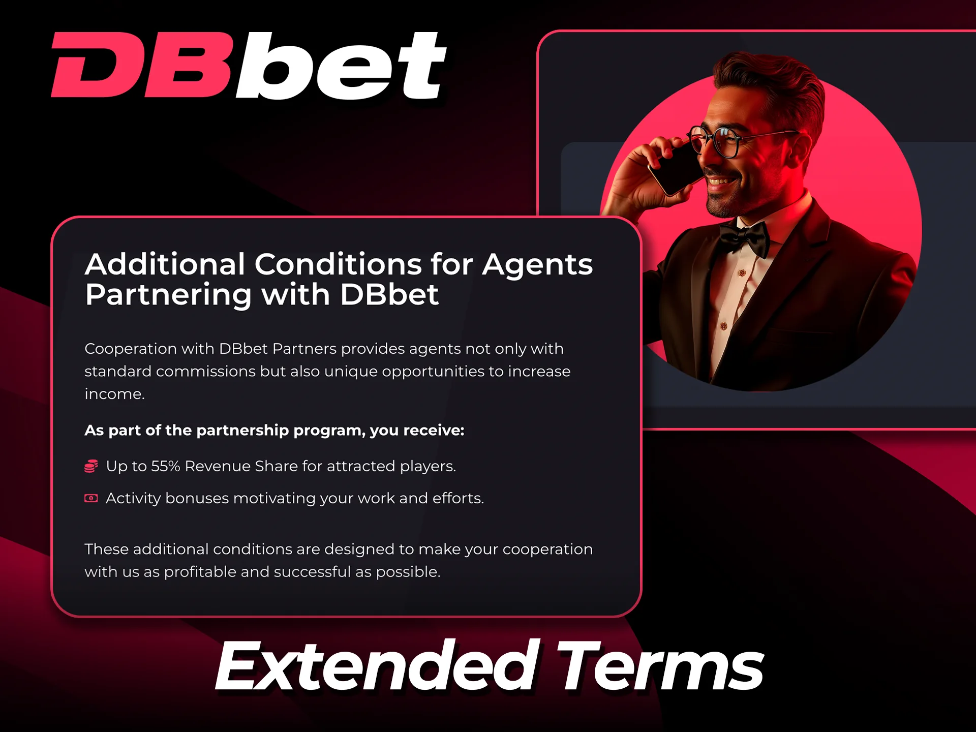 Learn detailed conditions for DBbet agents before registering today.