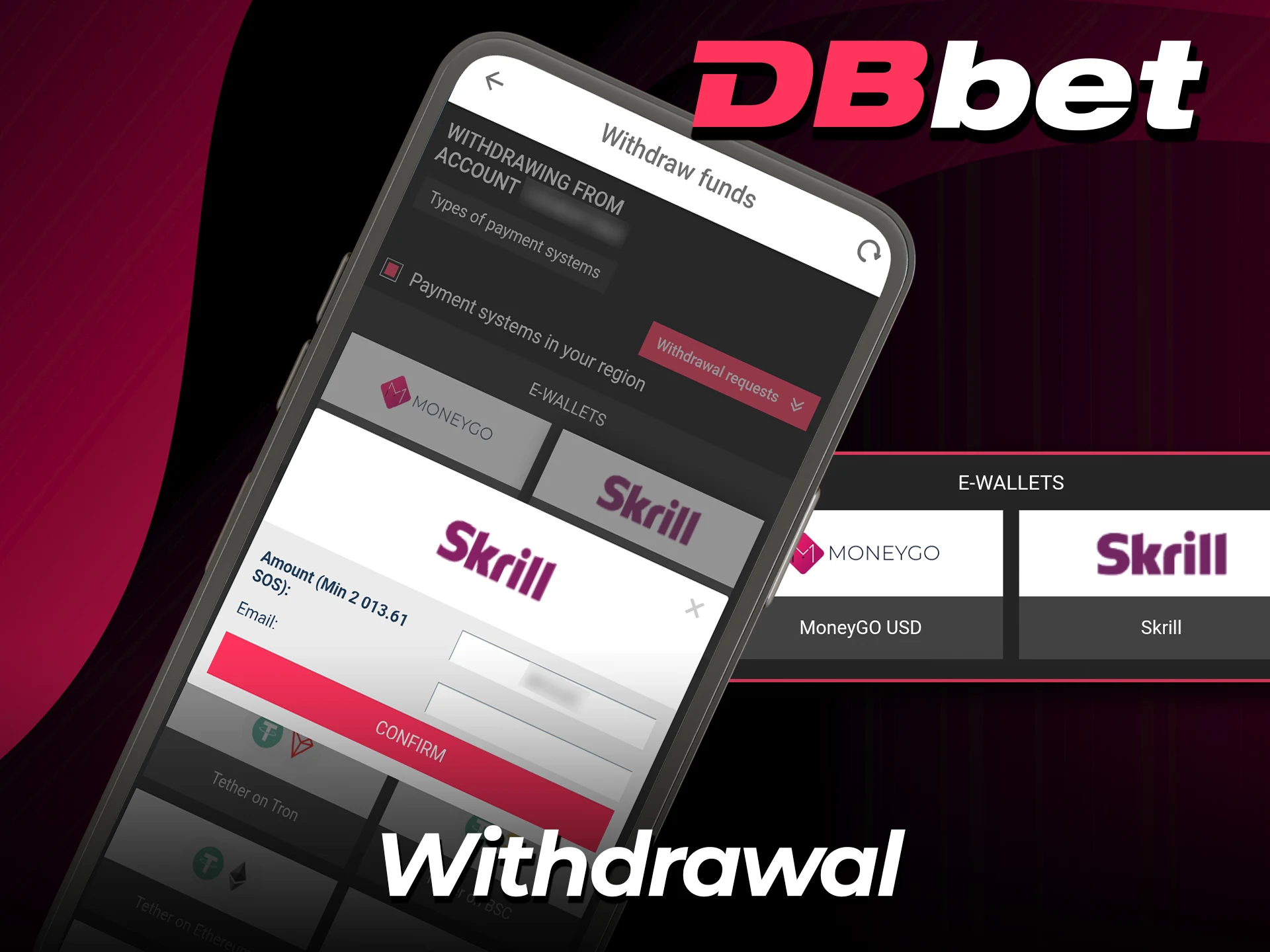 Request fast withdrawals in the DBbet app and receive winnings smoothly.