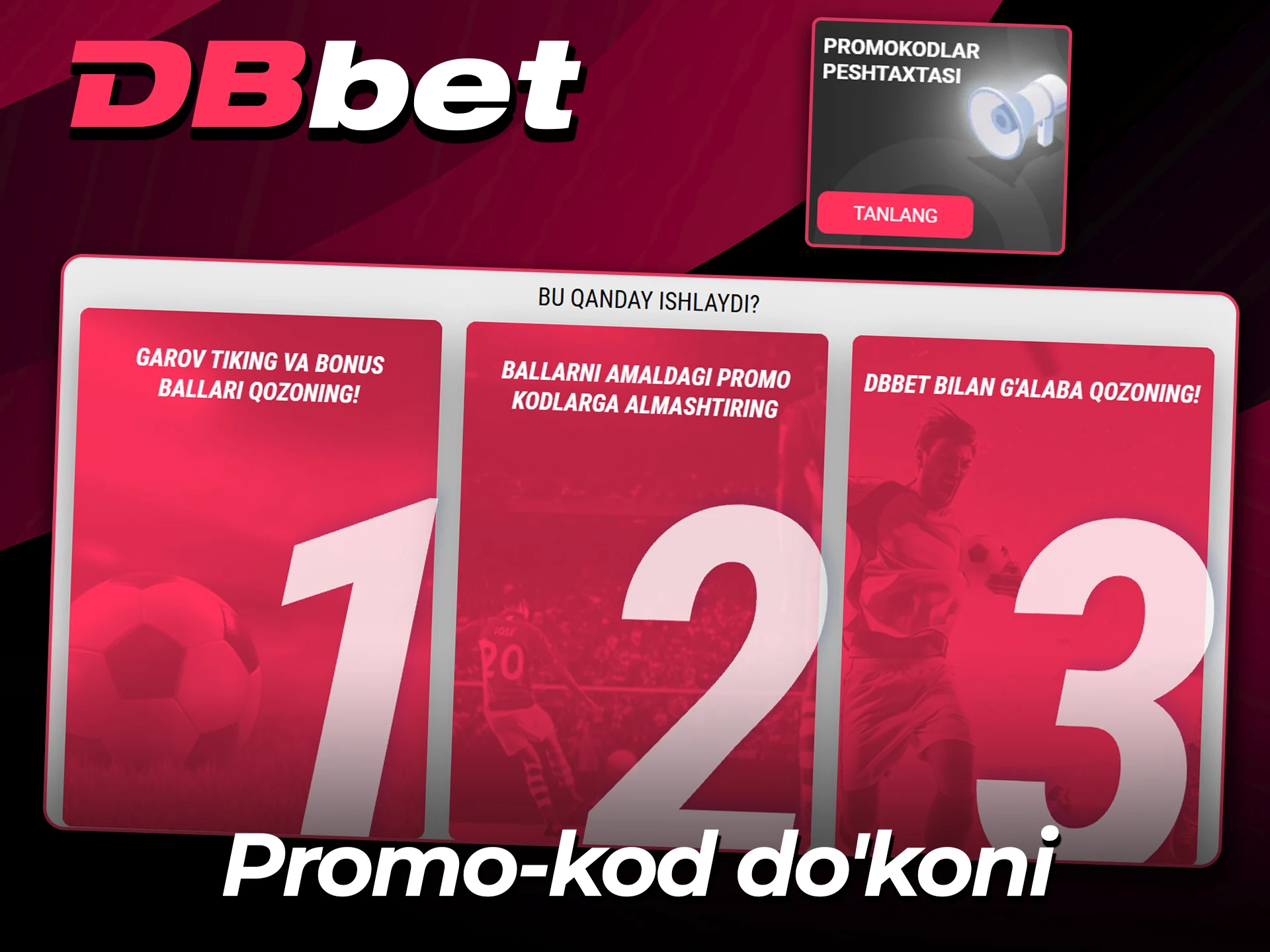 DBbet rasmiy veb-saytida ballarni mukofotlarga almashtiring.