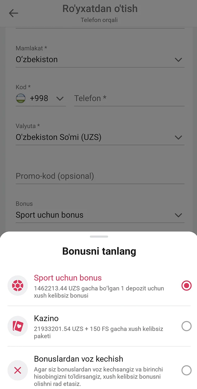 DBbet o‘zingizga yoqqan mukofotni tanlang.