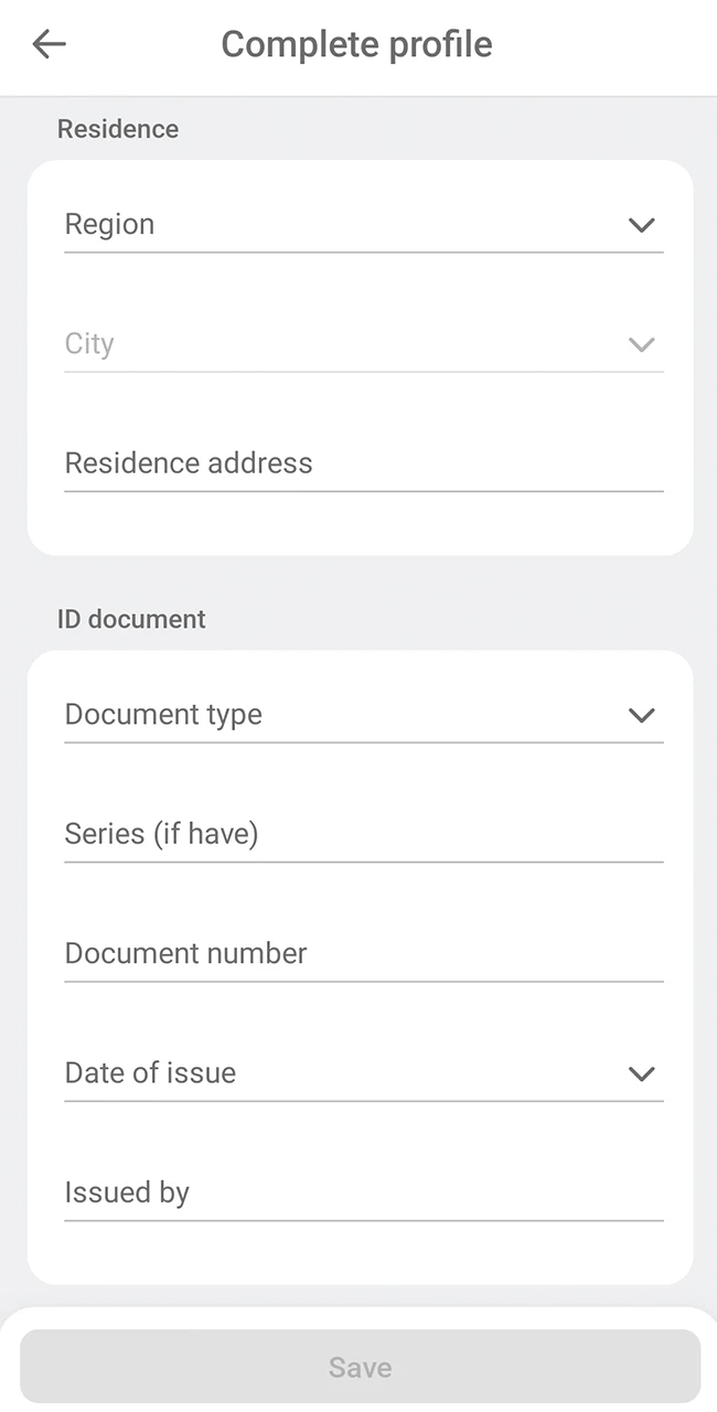 Finish the identity check at DBbet.