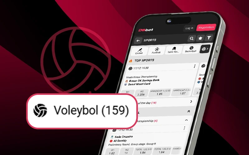 Voleybol uchrashuvlari uchun DBBet-da qulay tikish imkoniyati.