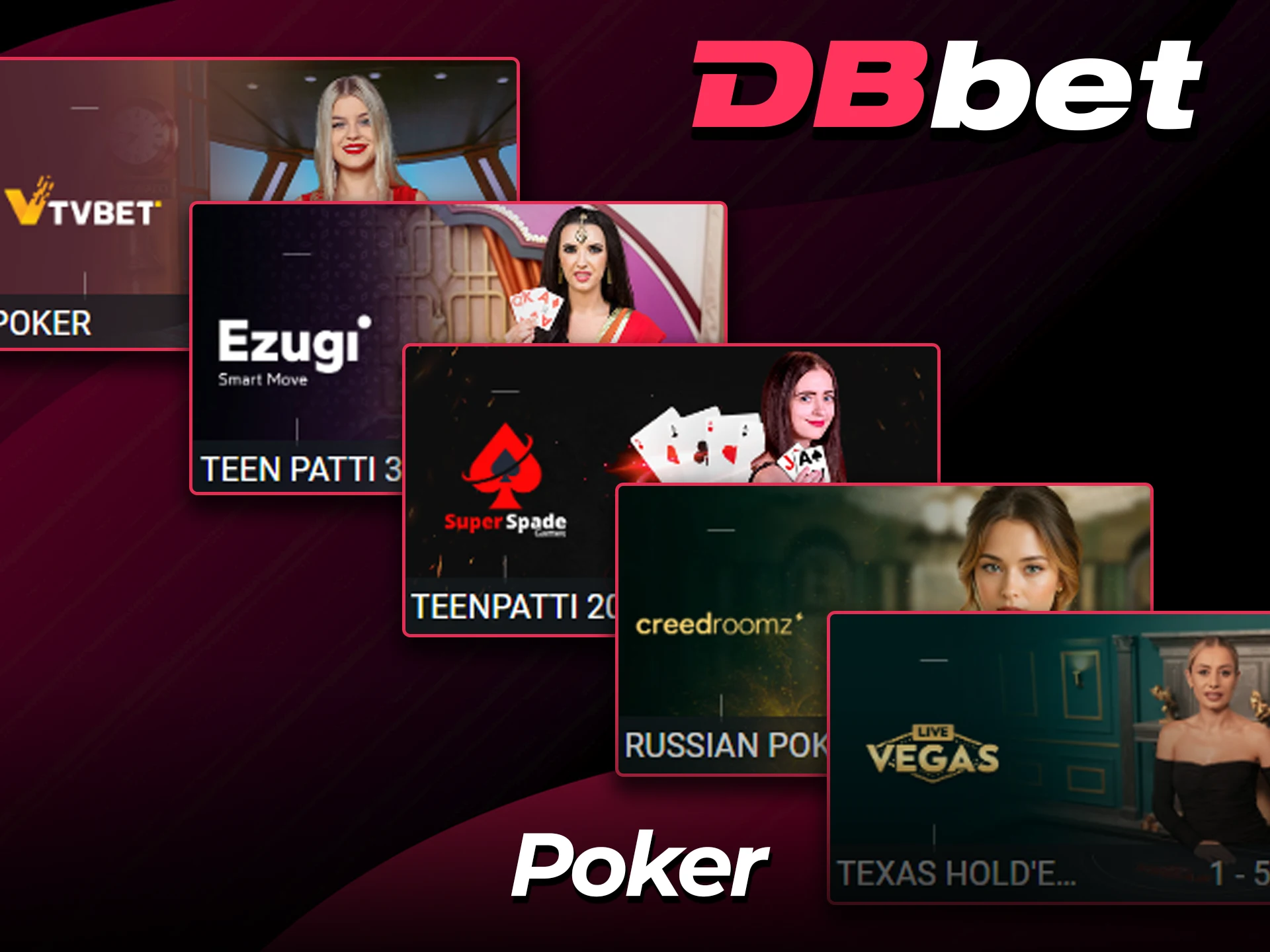 Rasmiy DBBet veb-saytida jonli poker xonalariga qo'shiling.