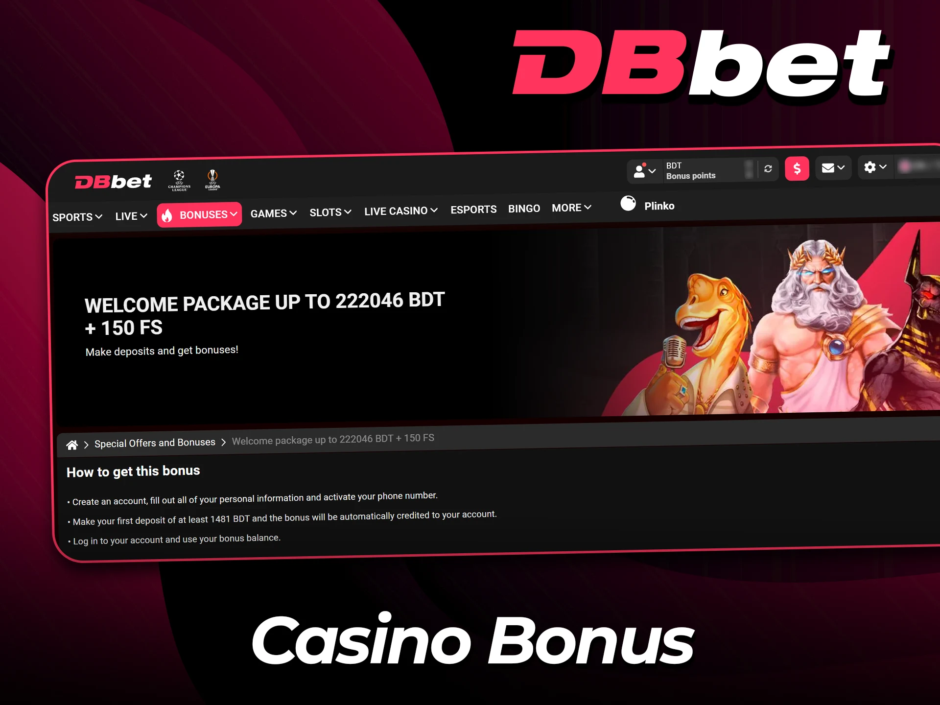 Unlock premium casino rewards at DBbet.
