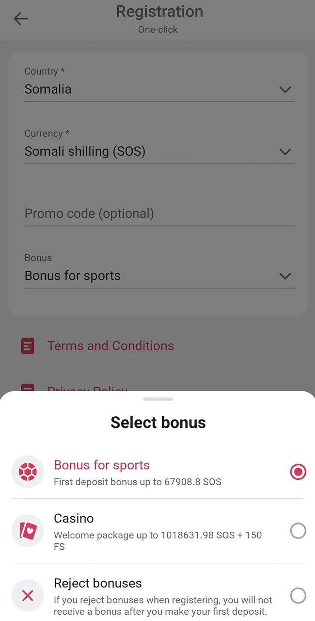 Select your preferred reward on the official DBbet website.