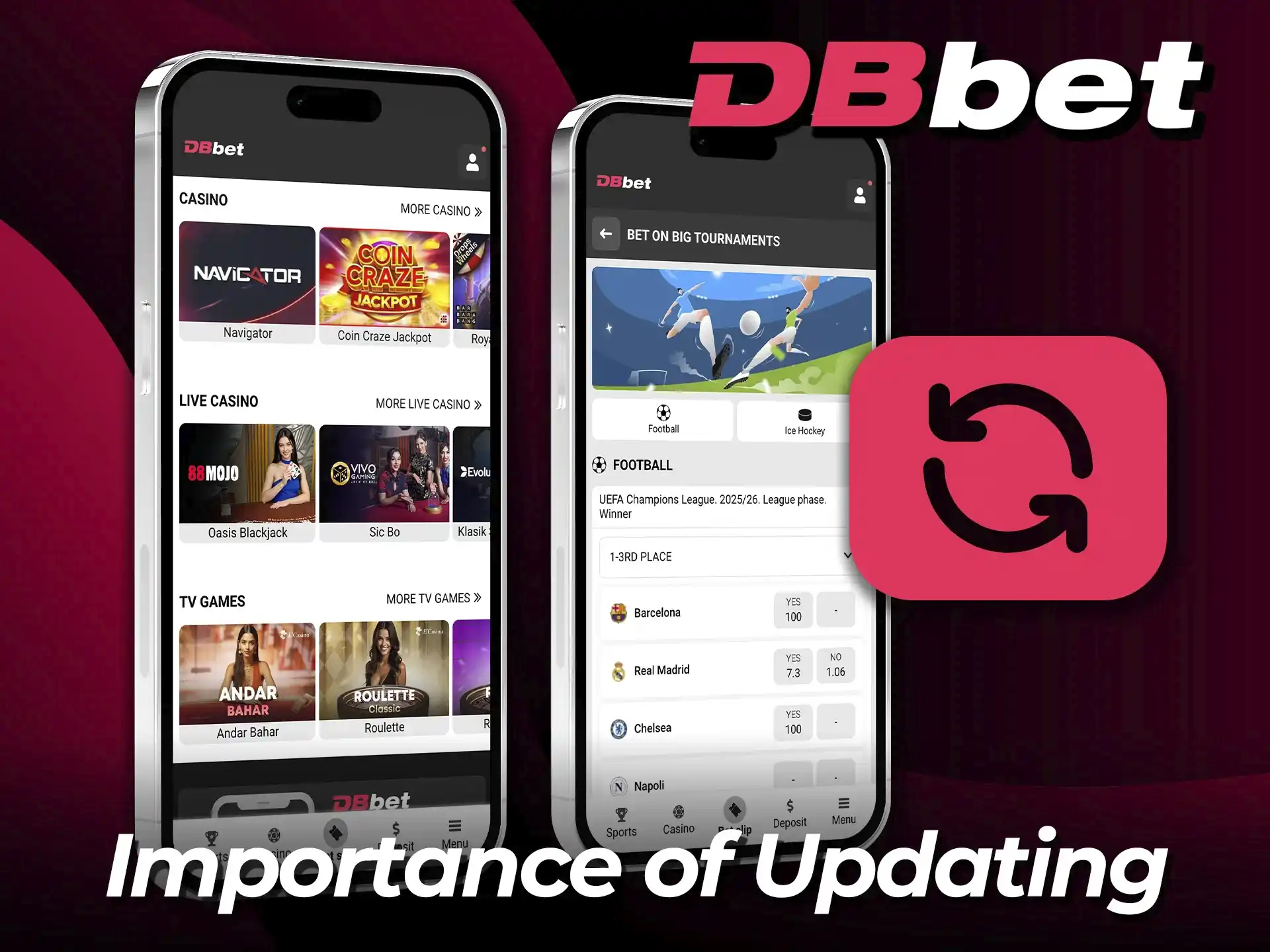 Discover the importance of app updates on the DBBet site today.