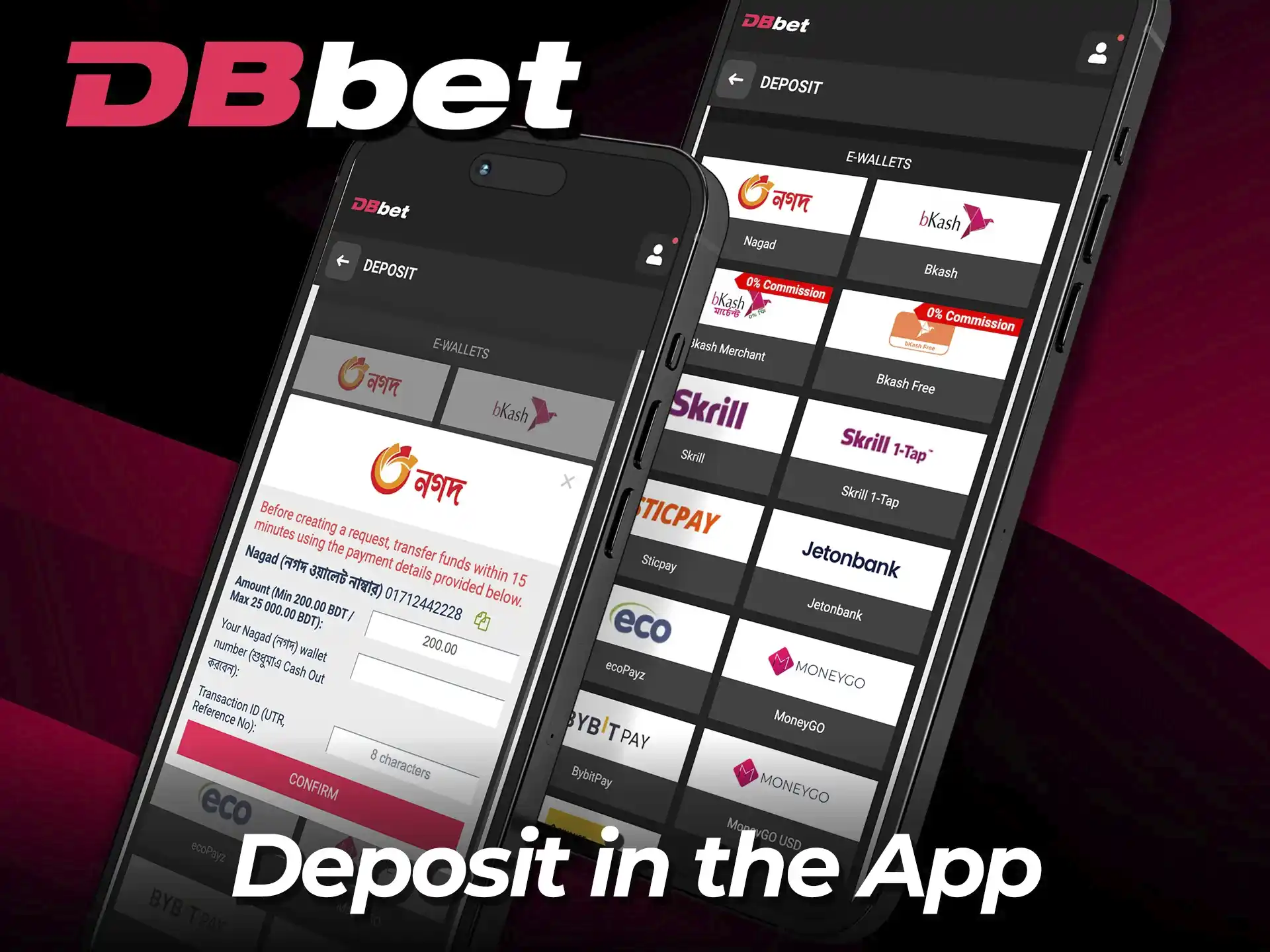 Fund your DBbet app balance in seconds and unlock full gameplay.