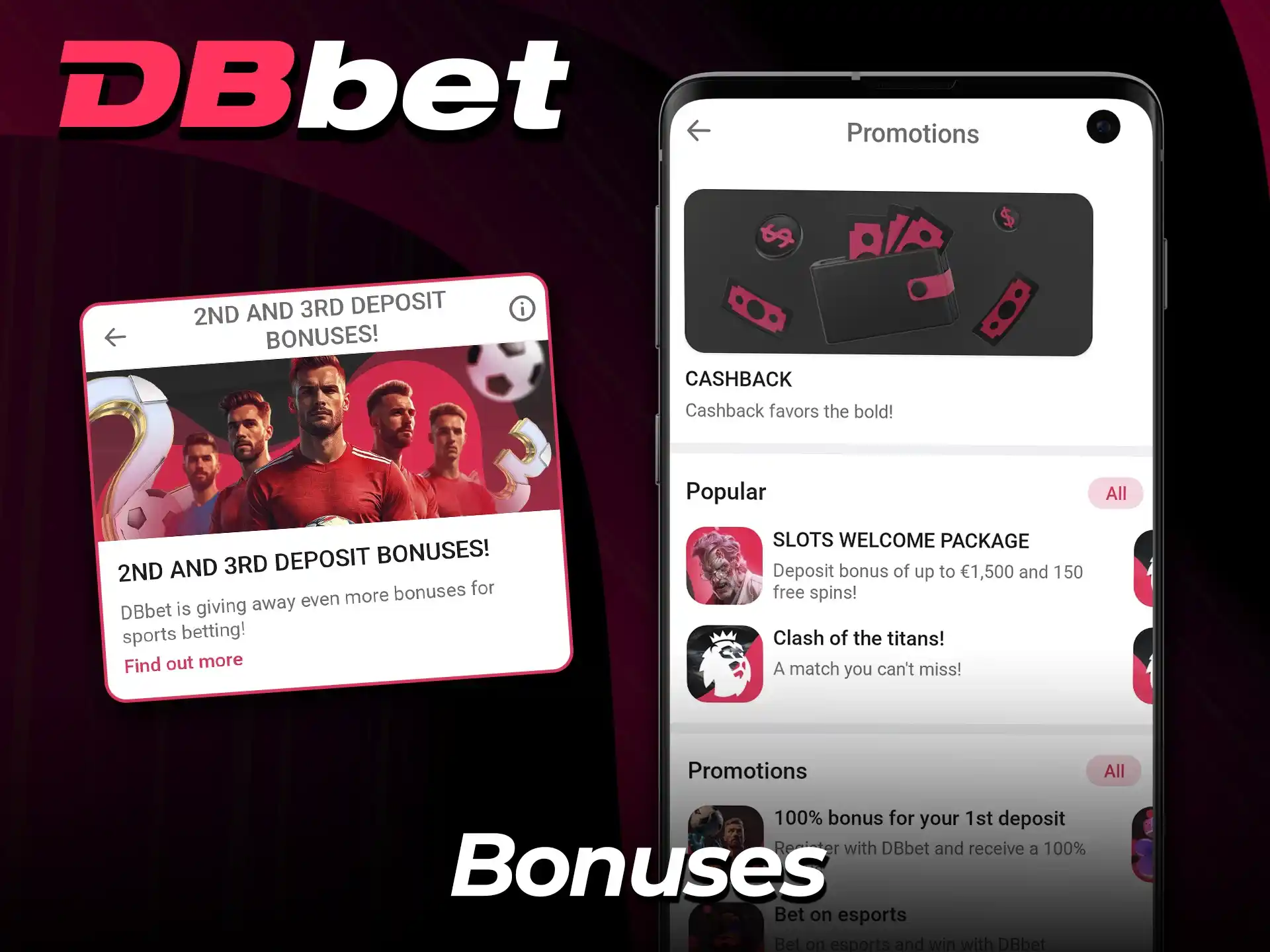 Claim special mobile bonuses in the DBbet app today.