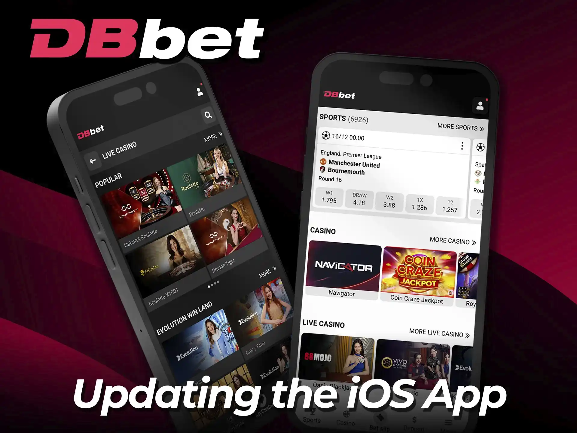 Refresh your DBbet app on iPhone and enjoy better performance.