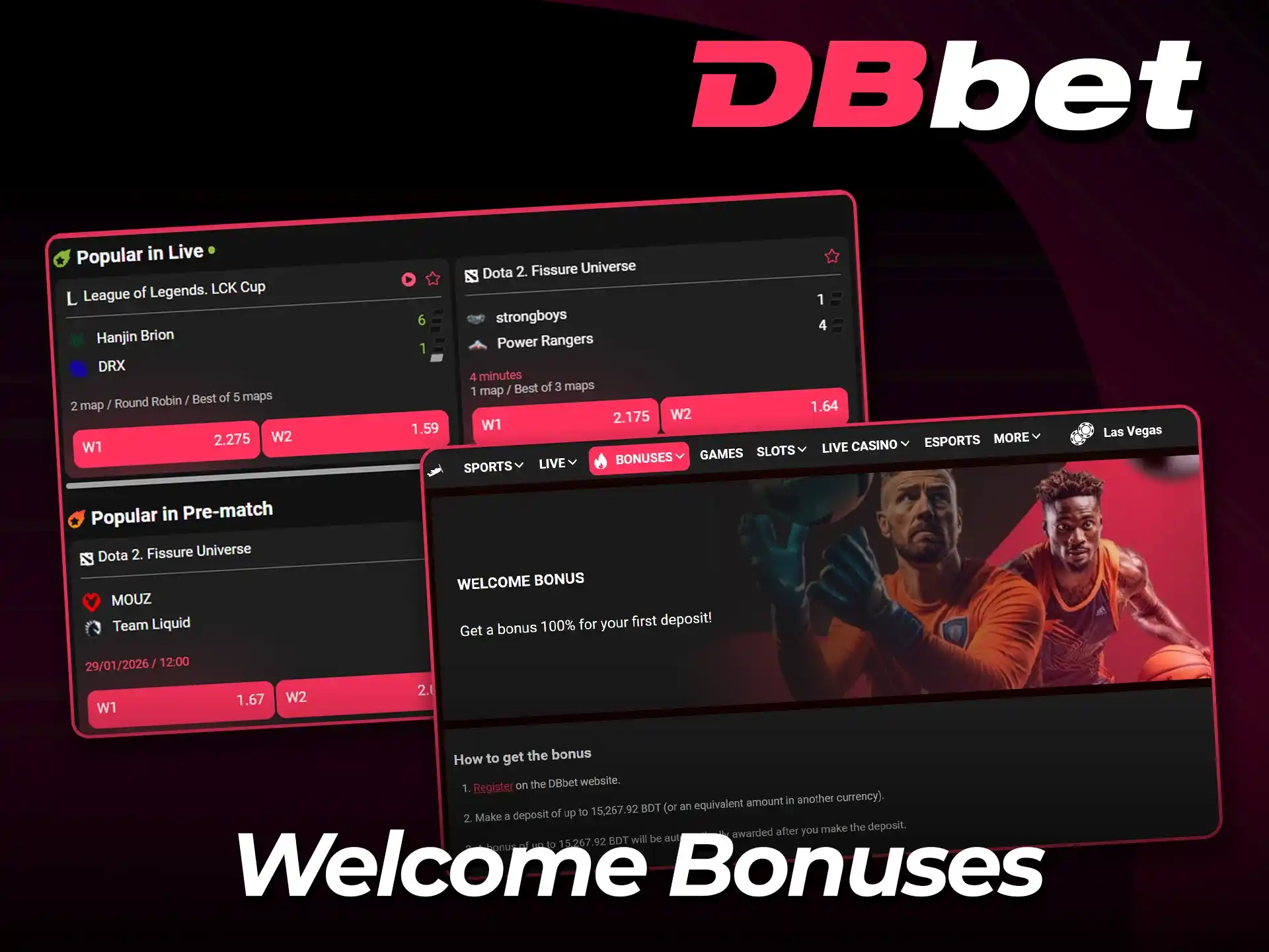 Claim your e-sports signup bonus at DBbet.
