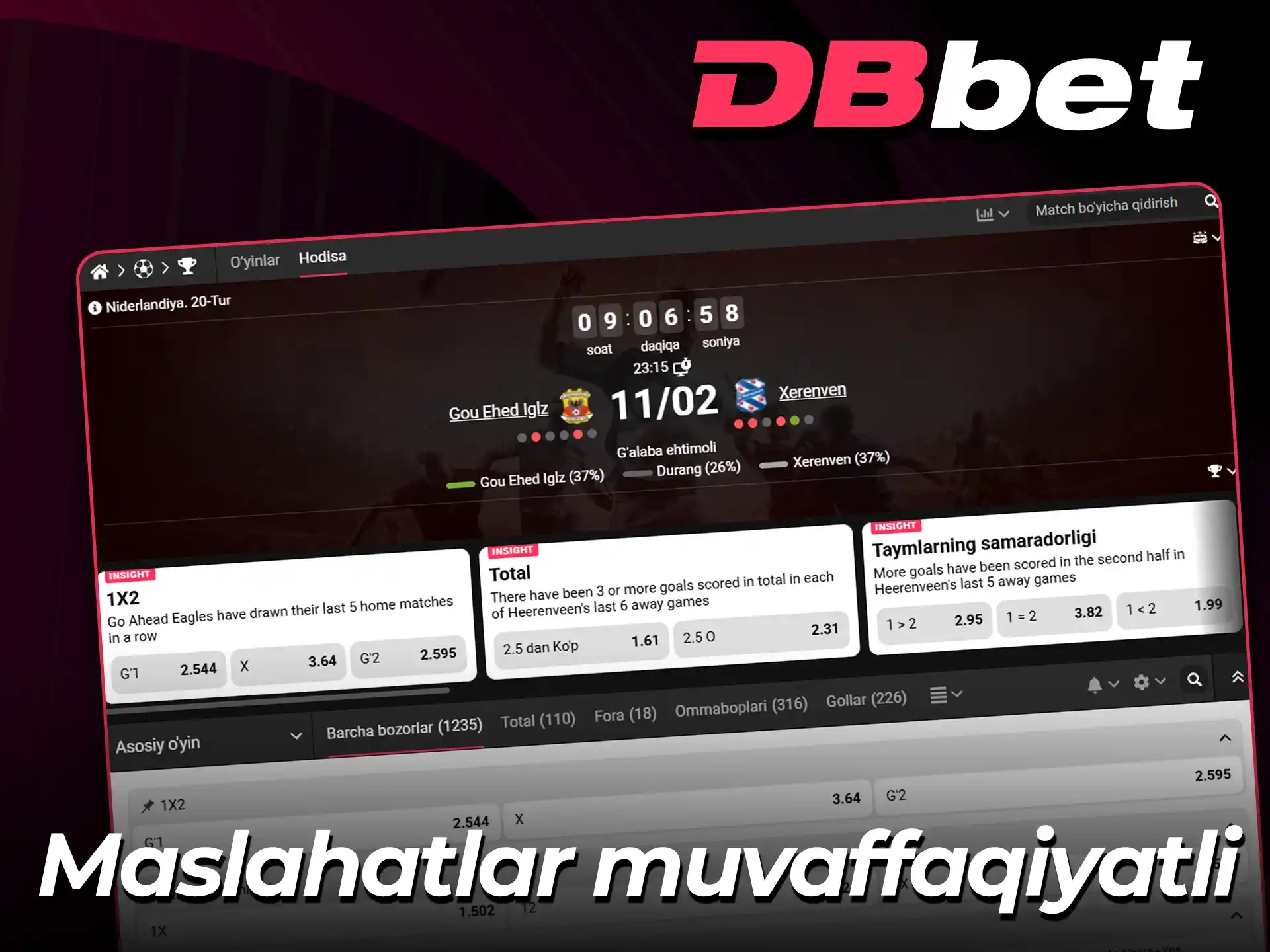 Futbolda g'alaba qozonish uchun DBBet ekspert maslahatlari.