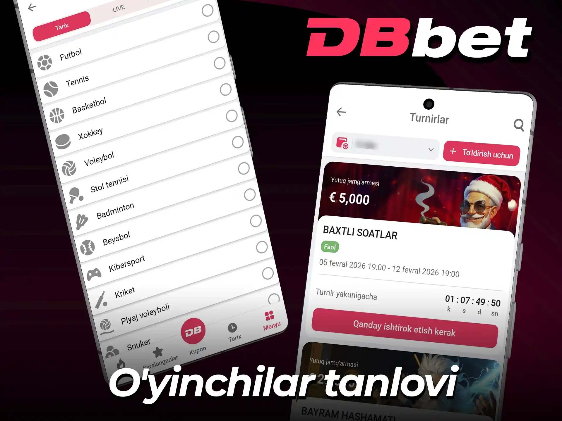 O'zbekistonliklar uchun DBBet ilovasining asosiy afzalliklari.