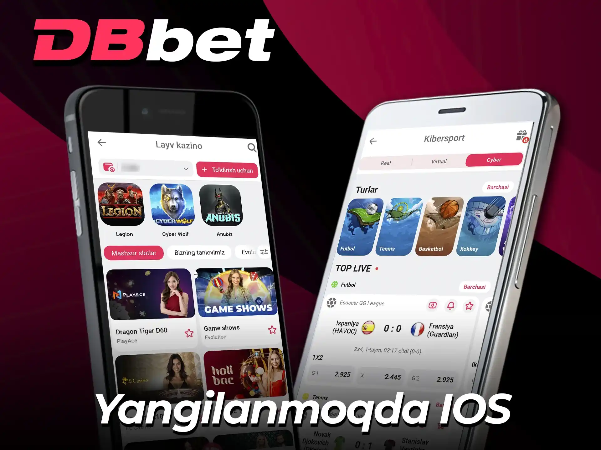 iOS tizimida DBBet ilovasini yangilashni o'rganing.