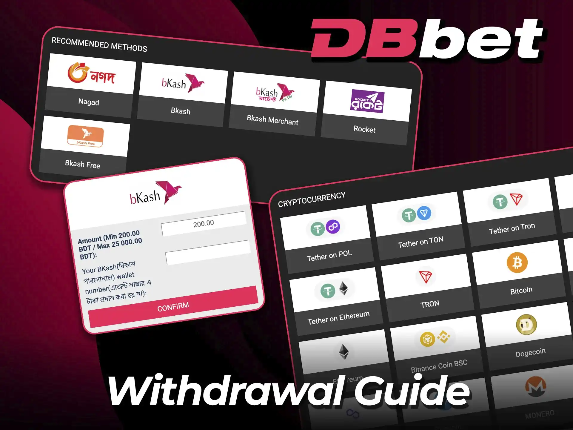Enjoy reliable withdrawals at DBbet and cash out with ease.