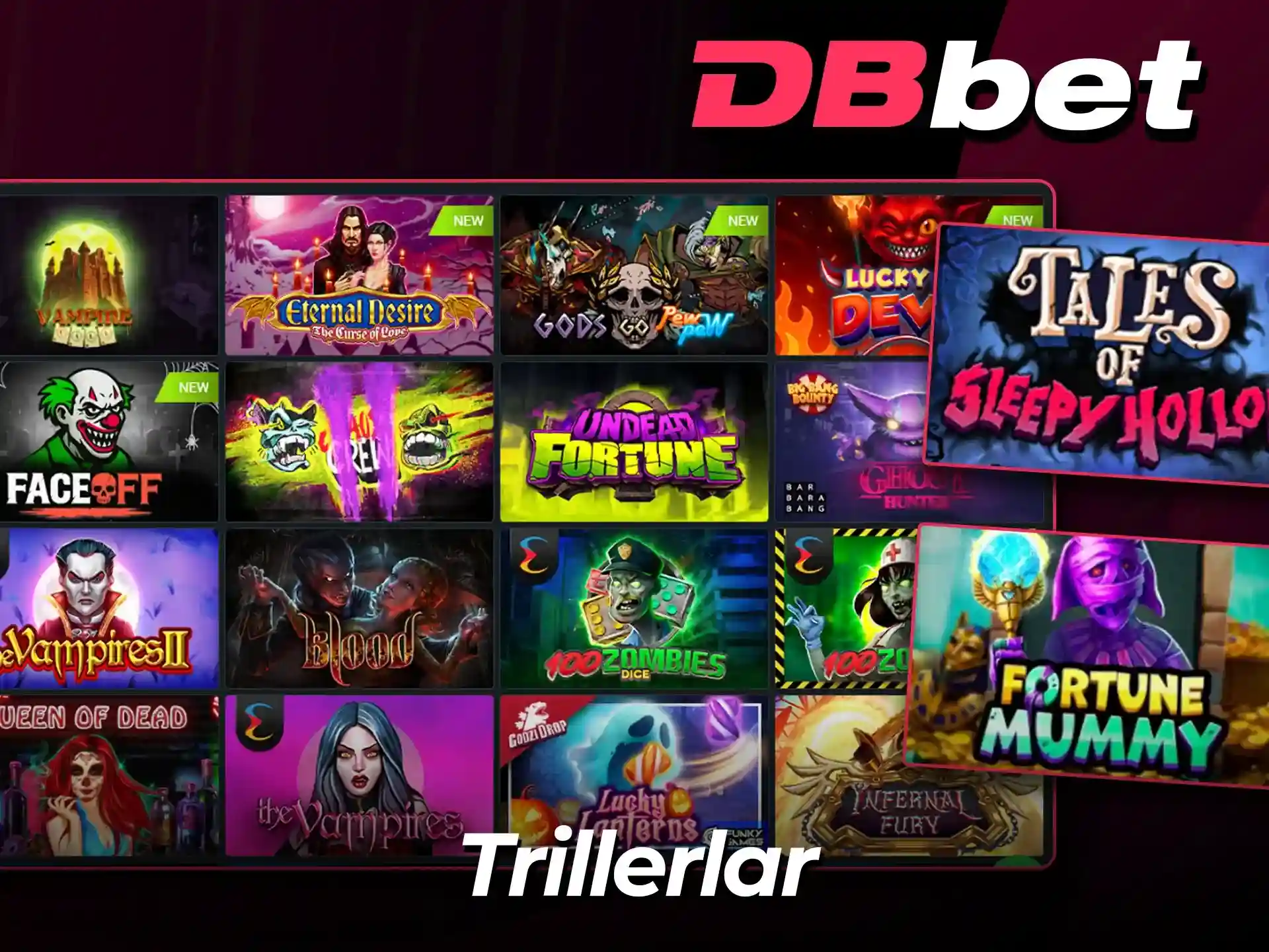 DBBet yuqori volatillikli slotlarni sinab ko‘ring.